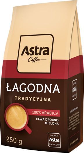 Kawa mielona Astra Astra Łagodna tradycyjna 250g drobno mielona 1