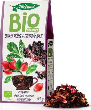 Herbapol Herbapol Bio Dzika Róża i Czarny Bez 100g liść 1