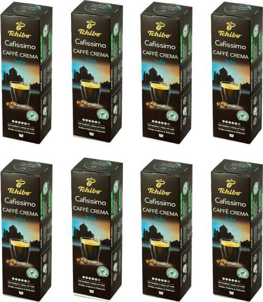 Tchibo 8 x Tchibo Cafissimo Caffe Crema India 80 kapsułek 1