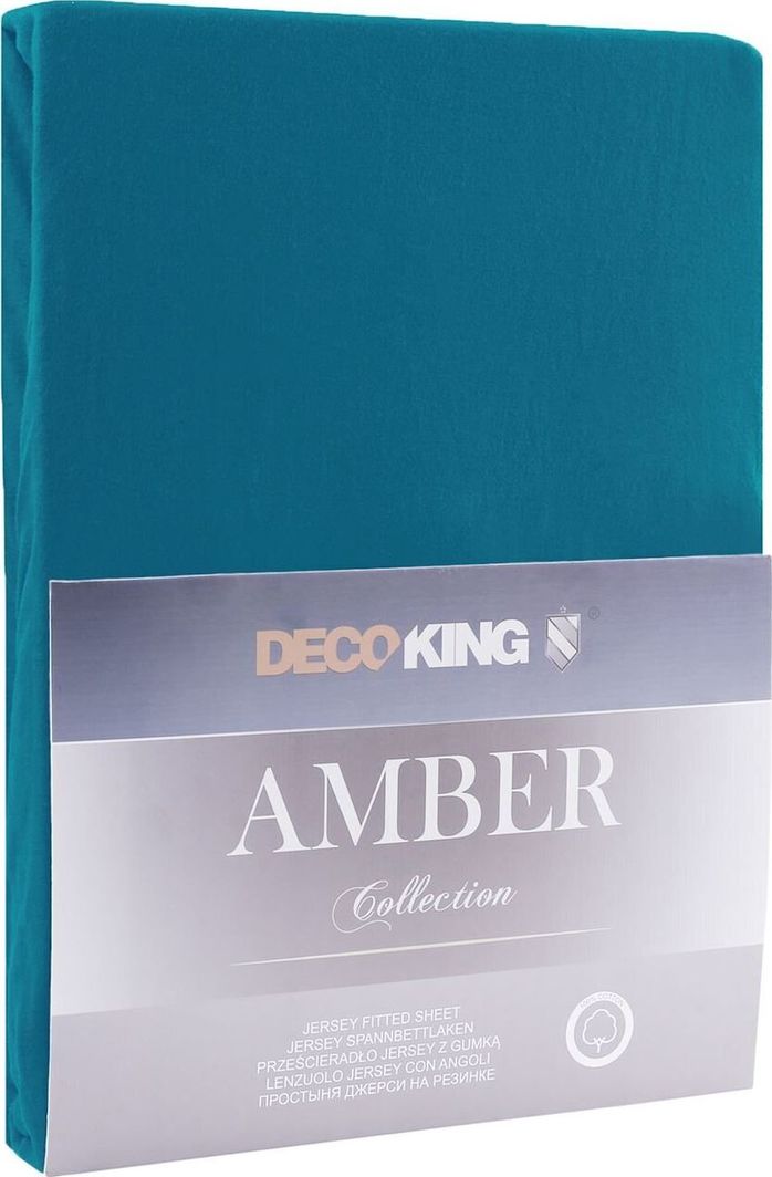 Decoking DecoKing prześcieradło bawełniane AMBER BLUESAPPHIRE 140-160x200+30 1