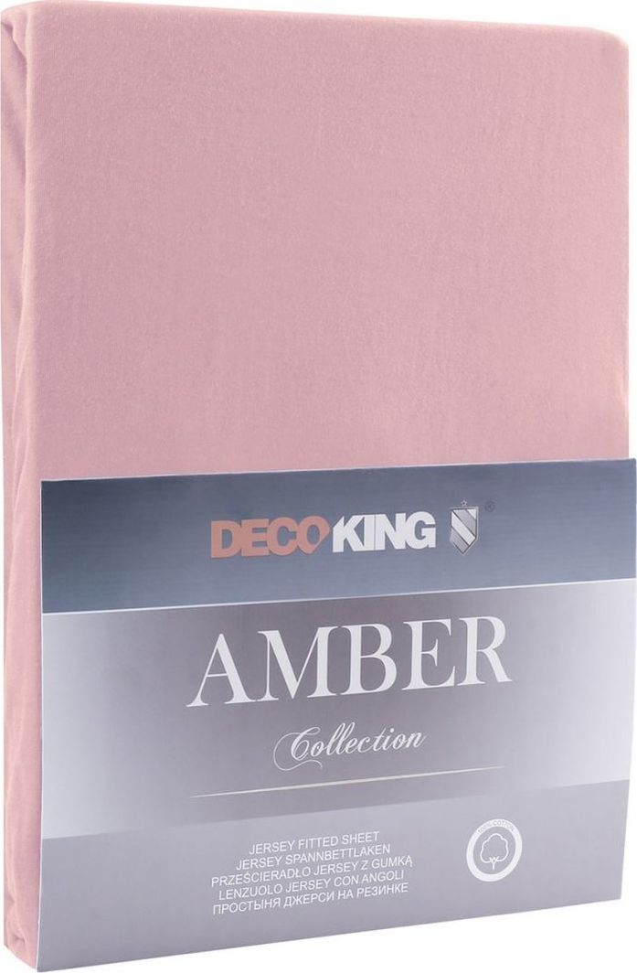 Decoking Prześcieradło bawełniane Amber Oldlilac 200-220x200+30 cm 1
