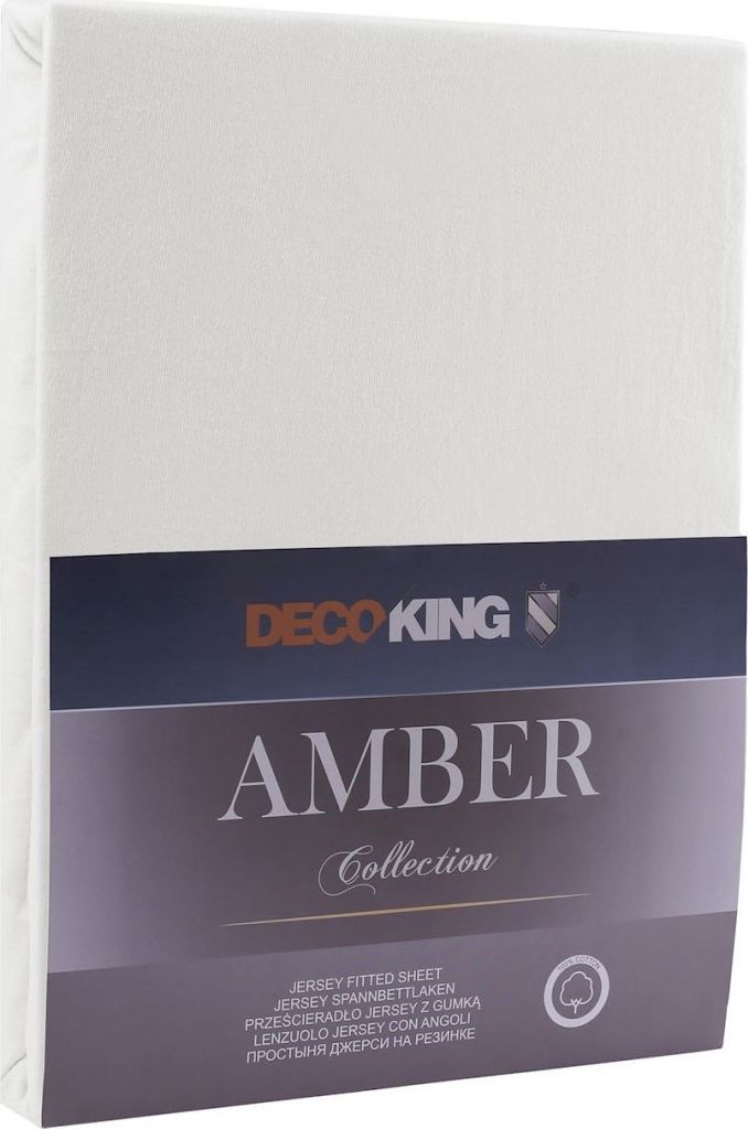 Decoking Prześcieradło Bawełniane Amber Pearloyster 160-180x200+30 cm 1