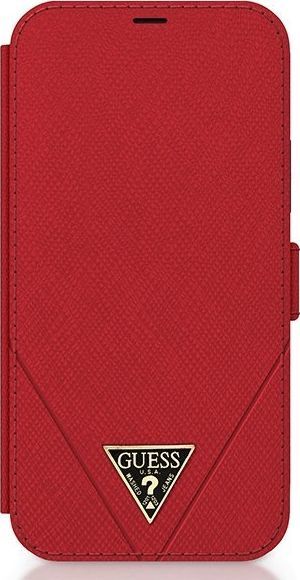 Guess Guess GUFLBKP12MVSATMLRE iPhone 12/12 Pro 6,1" czerwony/red book Saffiano 1