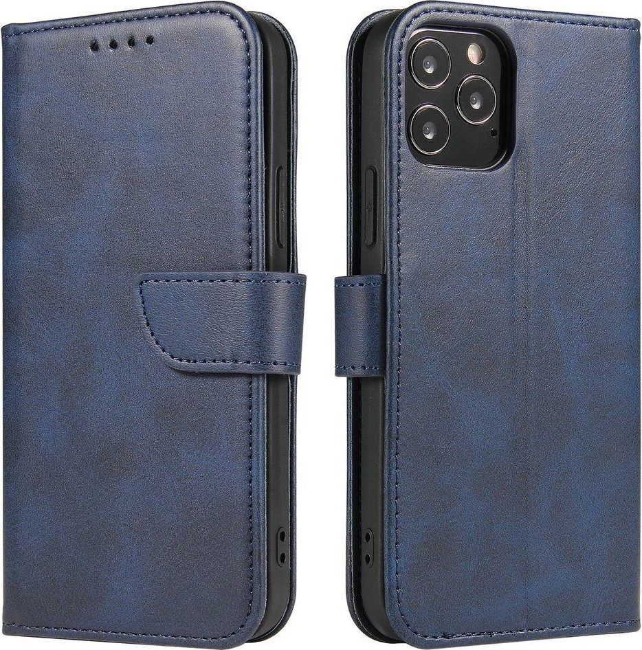 Hurtel Magnet Case elegancki futerał etui pokrowiec z klapką i funkcją podstawki Xiaomi Redmi 9C niebieski 1