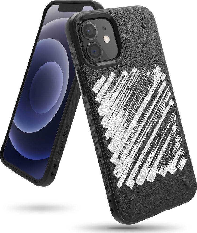 Ringke Ringke Onyx Design wytrzymałe etui pokrowiec iPhone 12 mini czarny (Paint) (OXAP0028) 1