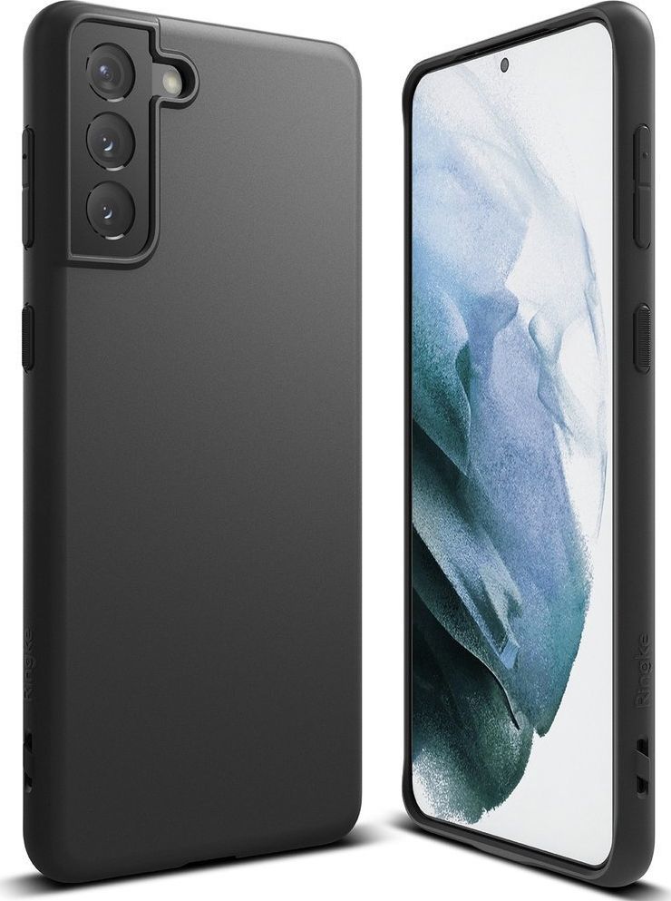 Ringke Ringke Air S ultracienkie żelowe etui pokrowiec Samsung Galaxy S21+ 5G (S21 Plus 5G) czarny (ADSG0031) 1