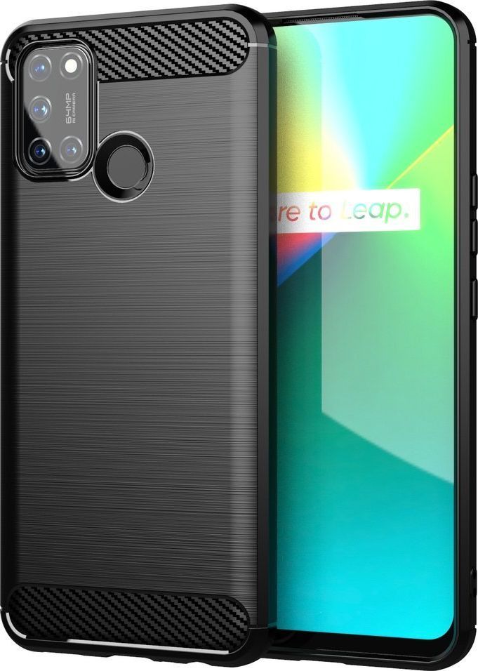 Hurtel Carbon Case elastyczne etui pokrowiec Oppo A53 czarny 1