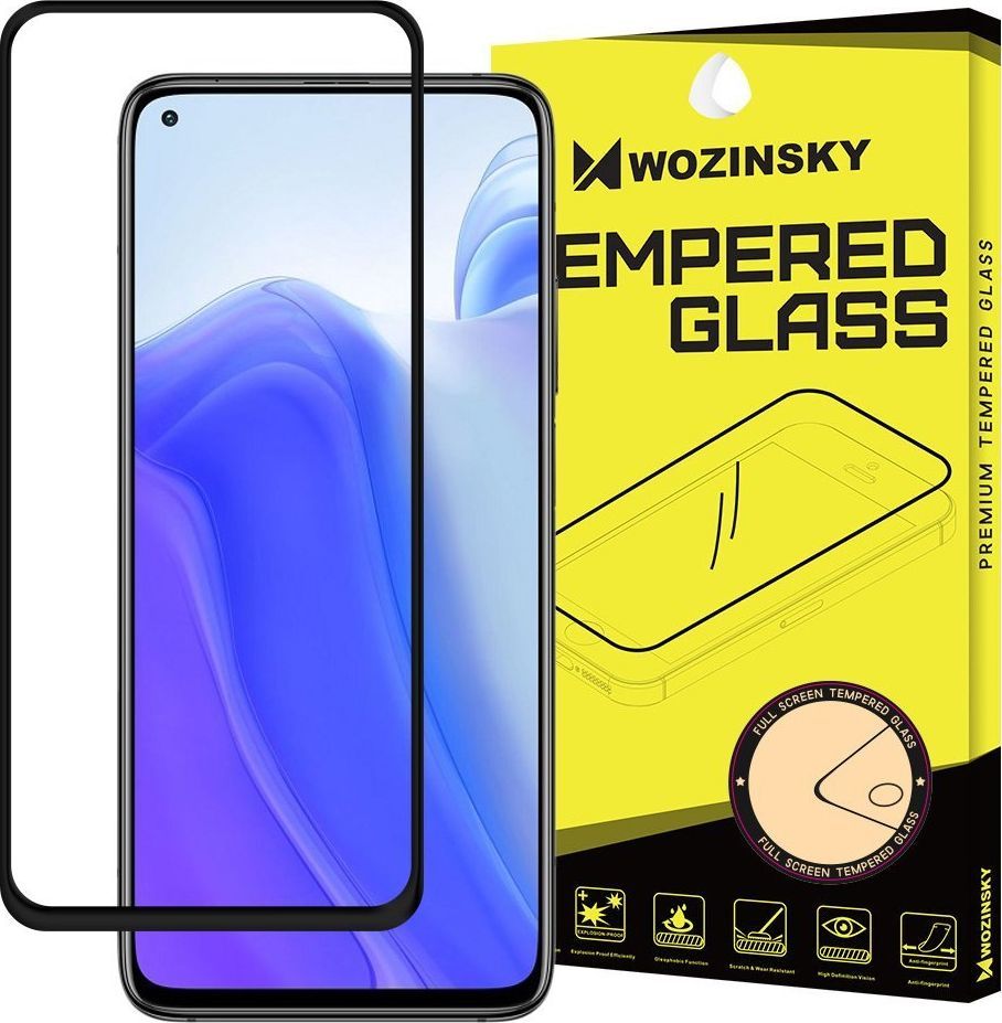 Wozinsky Wozinsky super wytrzymałe szkło hartowane Full Glue na cały ekran z ramką Case Friendly Xiaomi Redmi Note 9T 5G / Redmi Note 9 5G czarny 1