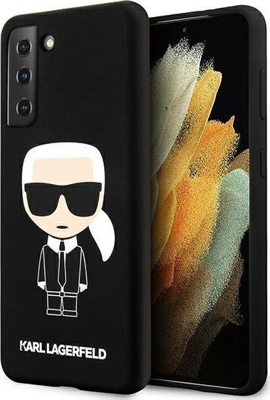 Karl Lagerfeld Karl Lagerfeld KLHCS21SSLFKBK S21 G991 hardcase czarny/black Silicone Iconic 1