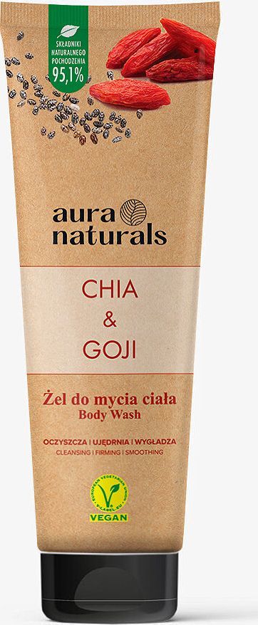 AURA AURA NATURALS_Chia Goji żel do mycia ciała oczyszcza, ujędrnia, wygładza 250ml 1
