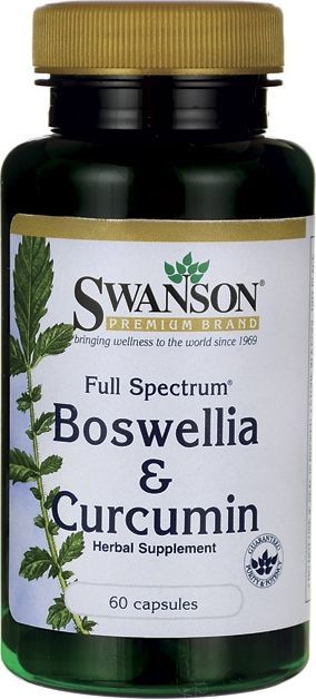 Swanson Swanson - Full Spectrum Boswellia and Curcumin, 60 kapsułek 1