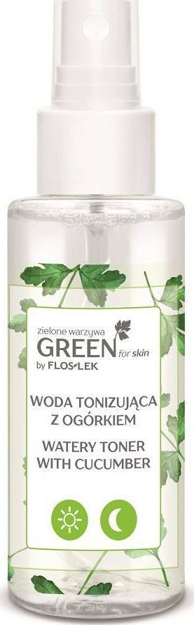 Floslek Green For Skin Zielone Warzywa woda tonizująca z ogórkiem 95ml 1