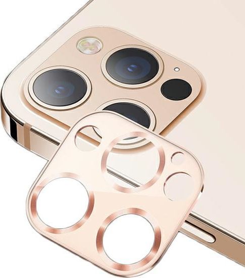 Usams USAMS Camera Lens Glass iPhone 12 Pro Max metal złoty/gold BH707JTT03 (US-BH707) 1