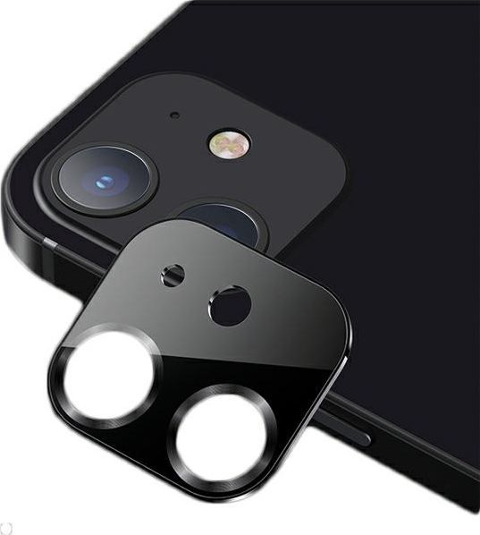 Usams USAMS Camera Lens Glass iPhone 12 mini metal czarny/black BH706JTT01 (US-BH706) 1