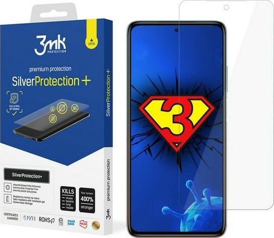 3MK 3MK Silver Protect+ Xiaomi Mi 10i Folia Antymikrobowa montowana na mokro 1