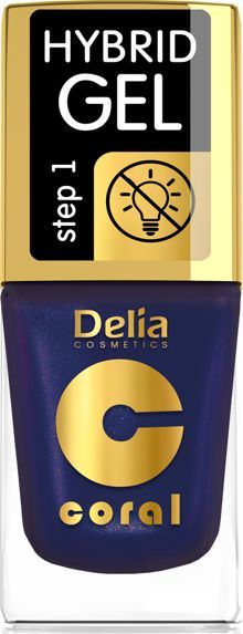 Delia Delia Cosmetics Coral Hybrid Gel Emalia do paznokci nr 63 Perłowy Fiolet 11ml 1