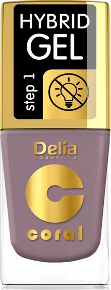 Delia Delia Cosmetics Coral Hybrid Gel Emalia do paznokci nr 58 Różany 11ml 1