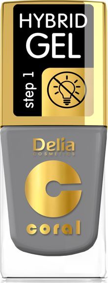 Delia Delia Cosmetics Coral Hybrid Gel Emalia do paznokci nr 59 Stalowy 11ml 1