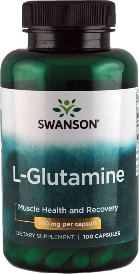 Swanson Swanson - L-Glutamina, 500mg, 100 kapsułek 1