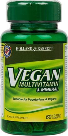 Holland & Barrett Holland & Barrett - Wegańskie Multiwitaminy & Minerały, 60 tabletek 1