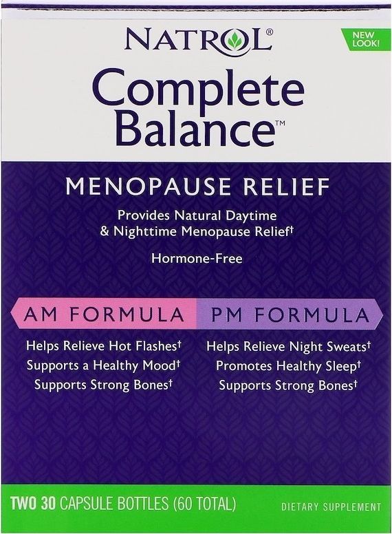 NATROL Natrol - Complete Balance, Menopauza AM/PM , 30+30 kapsułek 1
