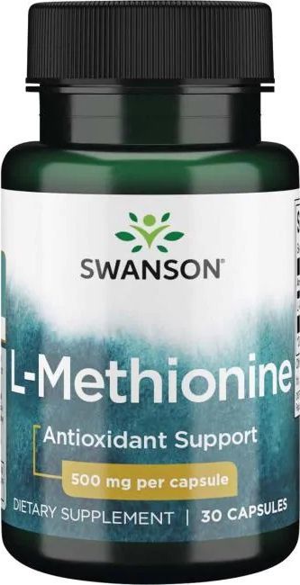 Swanson Swanson - L-Metionina, 500 mg, 100%, 30 kapsułek 1