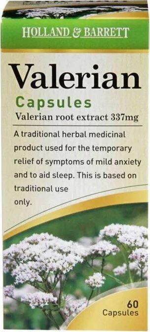 Holland & Barrett Holland & Barrett - Valerian, 337mg, 60 kapsułek 1
