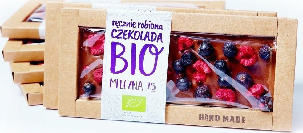 Cukiernia Staropolska Czekolada mleczna z porzeczką i malinami BIO 53 g - Cukiernia Staropolska 1