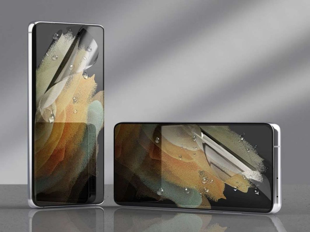 4kom.pl 2x Folia hydrożelowa Ringke Dual Easy Flex Film do Samsung Galaxy S21 Ultra 1