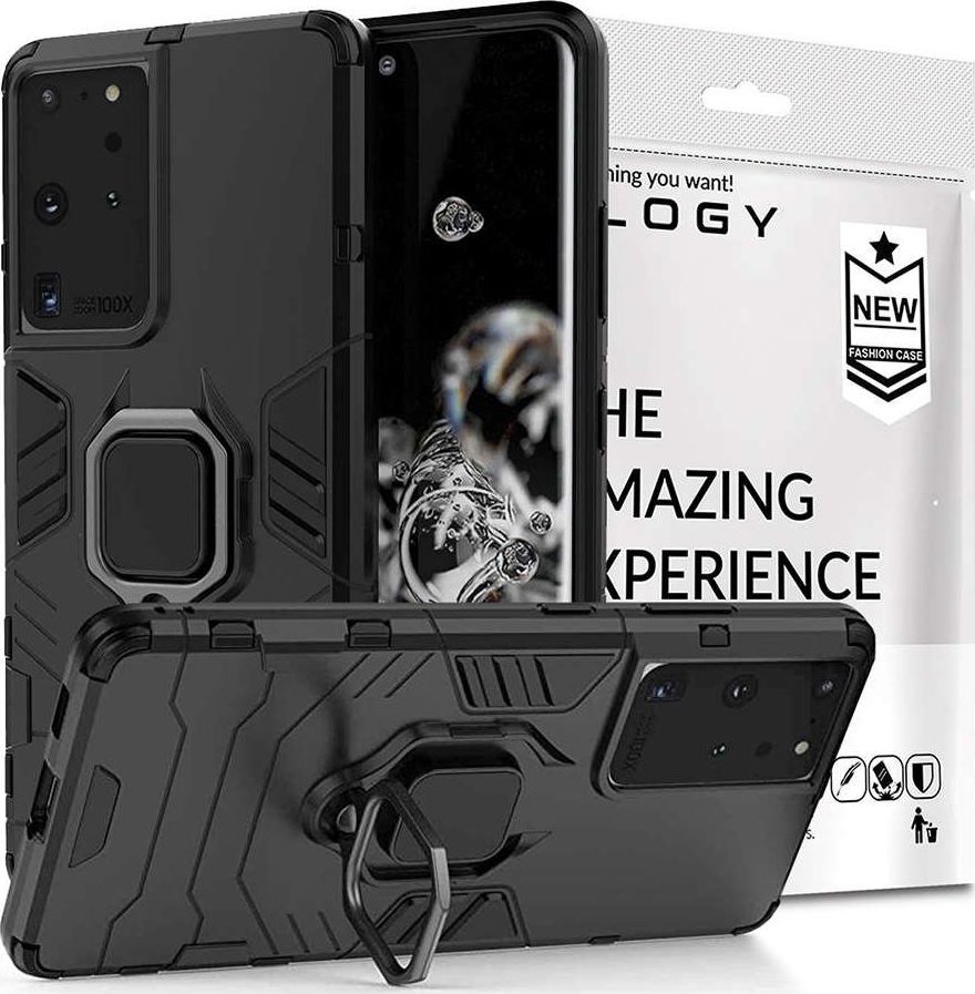 Alogy Etui Alogy Stand Ring Armor do Samsung Galaxy S21 Ultra czarne 1