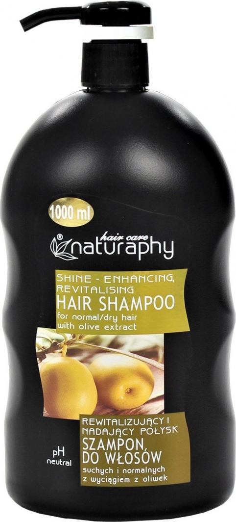  BluxCosmetics Rewitalizujący i nadający połysk szampon do włosów suchych i normalnych z wyciągiem z oliwek 1L 1