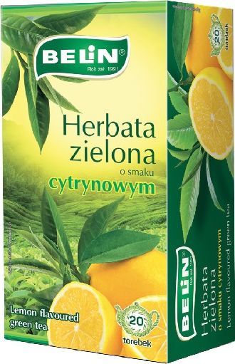 Big Active BELiN Herbata zielona Green Tea z cytryną - 4 szt 1