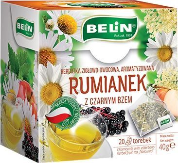 Big Active BELiN Herbata ziołowa rumianek czarny bez - 4szt 1