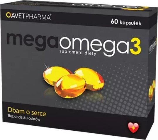 Avet Mega Omega 3 60 kapsułek - Długi termin ważności! 1