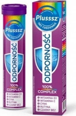 Polski Lek Plusssz Odporność 100% Complex, 20 tabletek musujących - Długi termin ważności! 1