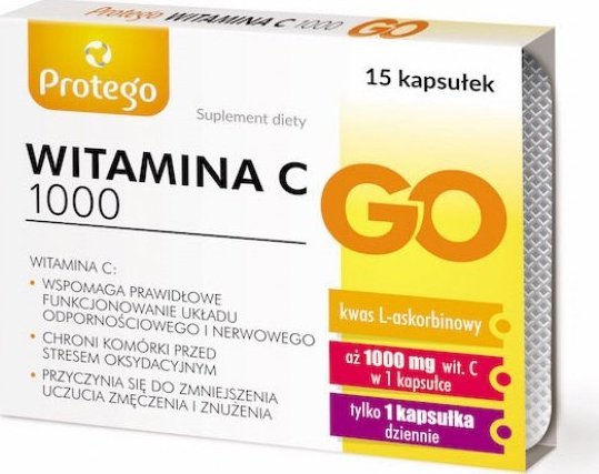 Salvum Protego witamina C 1000 Go 15 kapsułek - Długi termin ważności! 1