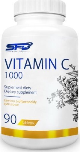SFD Vitamin C 1000, 90 tabletek - Długi termin ważności! 1