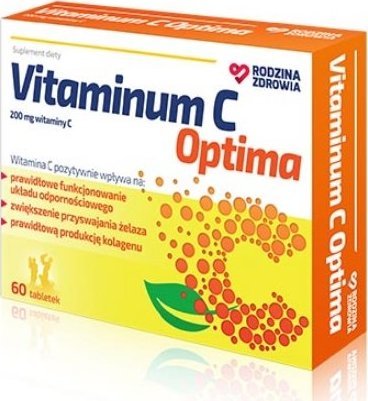 Silesian Pharma Rodzina Zdrowia Vitaminum C Optima 60 tabletek - Długi termin ważności! 1