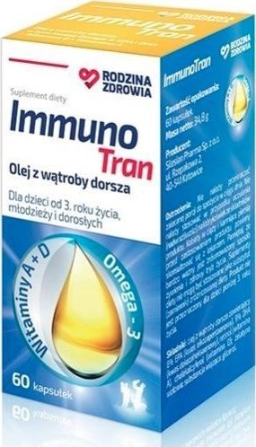 Silesian Pharma Rodzina Zdrowia ImmunoTran 60 kapsułek - Długi termin ważności! 1