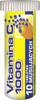 UNIPHAR Witamina C 1000mg 10 tabletek musujących - Długi termin ważności! 1