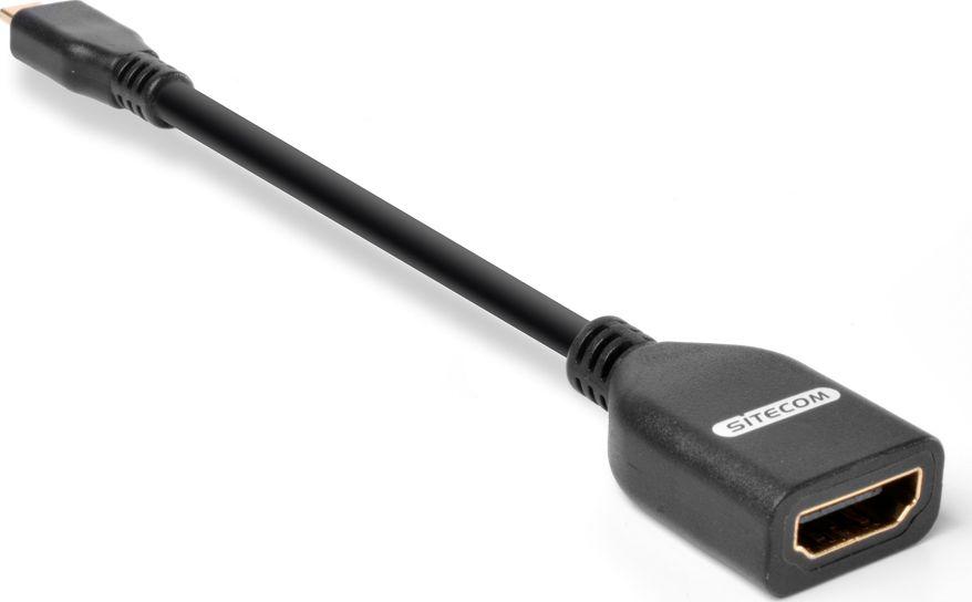 Adapter AV Sitecom HDMI Micro - HDMI czarny (001575410000) 1