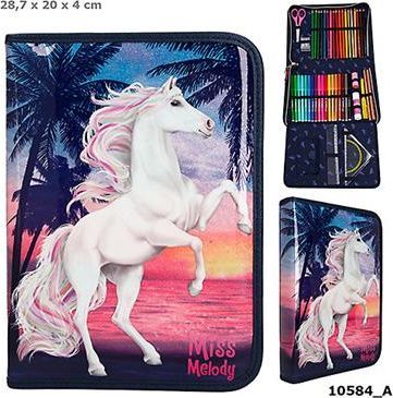 Piórnik DEPESCHE Piórnik z wyposażeniem XXL Miss Melody Ocean 10584A 1