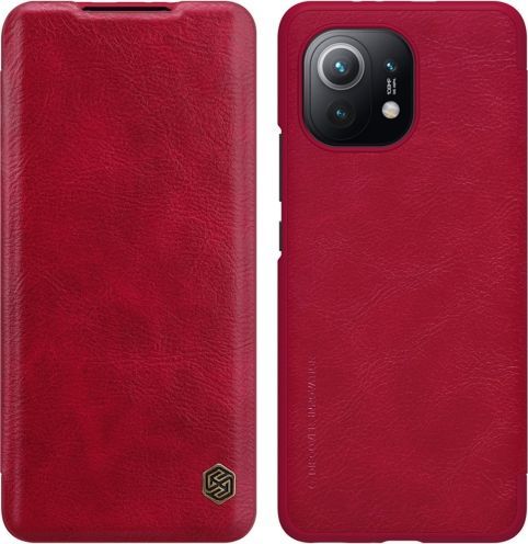 Nillkin Nillkin QIN skórzane etui do Xiaomi Mi 11 Czerwone 1