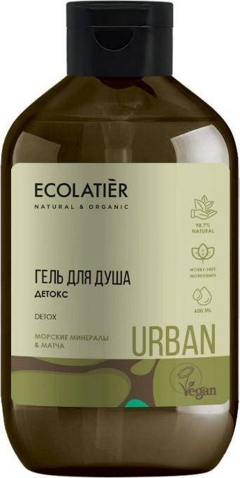 Ecolatier ECLU żel pod prysznic Minerały morskie i matcha, 600ml 1