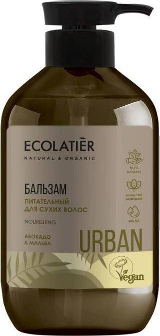 Ecolatier ECLU balsam do wł. such. odżyw., Awokado i malwa, 400ml 1