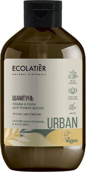 Ecolatier ECLU szamp. do wł. zniszcz., Proteiny i aloes, 600ml 1