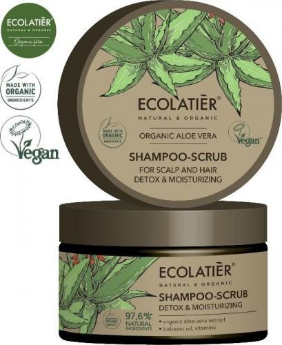 Ecolatier ECL ORGANIC szam. peeling do wł. Aloe Vera, 250ml 1