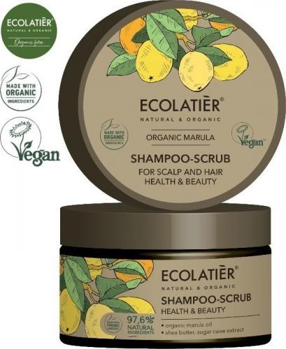 Ecolatier ECL ORGANIC szamp.-peeling do wł. Marula , 250 ml 1
