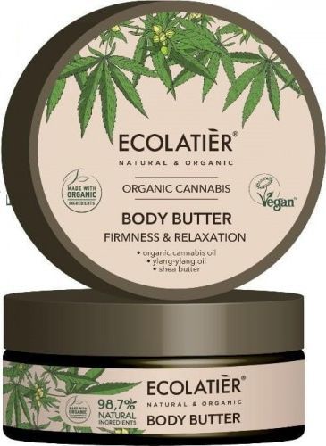  Ecolatier ECL ORGANIC masło do ciała Cannabis, 150 ml 1