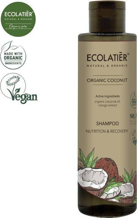 Ecolatier ECL ORGANIC Szampon do włosów Coconut, 250 ml 1
